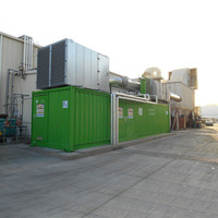 Générateur silencieux au gaz naturel Weichai Baudouin 50Hz 60Hz 1MW 1,5MW 2MW, refroidissement par eau fermé, certifié CE, garantie 12 mois, IP23