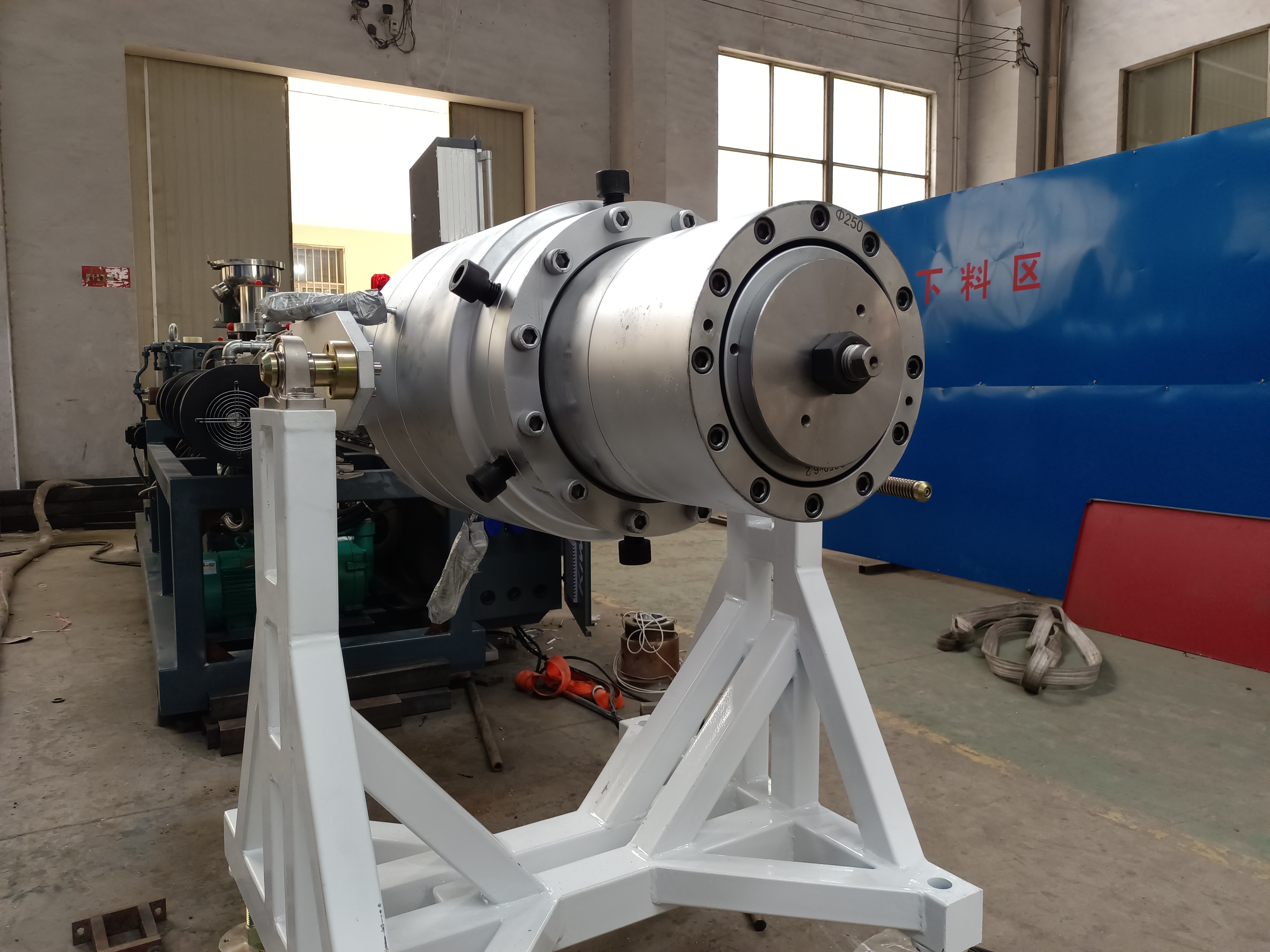 high quality 90/25 paraller twin screw extruder for plastic pvc pp pe pipe extruder machine / extrusion line/ production line