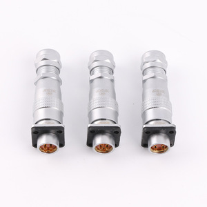 Connecteur d'aviation étanche CSP XR12, prise et fiche autobloquantes push-pull, 4 broches, boîtier métallique - Product Image 5