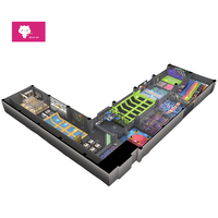 Trampoline pour enfants sur mesure, grande taille, équipement de terrain de jeu intérieur, filet de protection, utilisation commerciale, acier galvanisé, produit très demandé