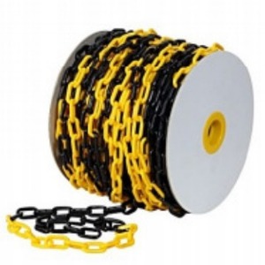 Chaîne en plastique PC4 6 mm x 25 m, ruban de signalisation, chaîne de barrière de sécurité routière pour travaux routiers - Product Image 5