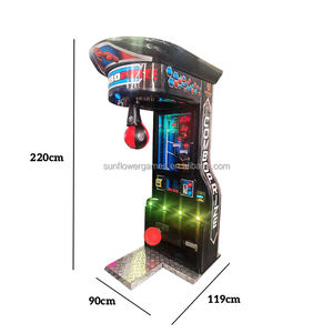 <span class=keywords><strong>Jeu</strong></span> de rue Amusement Big Punch Power Coin Operated Boxautomat Electronic Punching Game <span class=keywords><strong>Hit</strong></span> Arcade Boxing Machine avec Kick Ball - Product Image 2