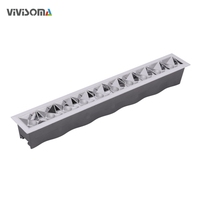 RL034650 Luminaire linéaire encastré moderne de précision à LED, luminaire architectural à CRI élevé, système d'éclairage commercial intérieur