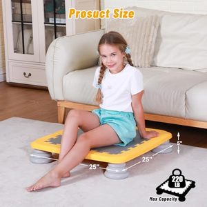 Fabrication professionnelle bon marché enfants plastique planche à sauter Trampoline nouveau Design enfants intérieur Trampoline autisme jouets pour bébé - Product Image 2