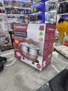 Olla Eléctrica Hoffmans de 8L, 1500W, 220V, Sartén Antiadherente, Multifuncional, para Cocinar Sopas - Product Image 6