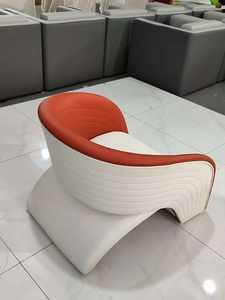 आधुनिक अनुभागीय सोफा सिंथेटिक चमड़े कवर प्लाईवुड फ्रेम वक्र डिजाइन मॉड्यूलर कार्यालय वाणिज्यिक उपयोग के लिए मॉड्यूलर सेट - Product Image 4