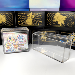 Maßgeschneiderte Stapelbare Displaybox aus klarem Acryl für Spielkarten, TCG, ETB, SPC, UPC mit Magnetdeckel, Acryl Booster Cases - Product Image 3
