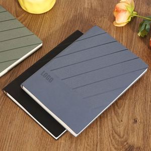 Personalized Leather Notebook Diary Promotional Kraft Hardcover <b>Journal</b> Paper Bound Planner Colored with Customized - Product Image 1