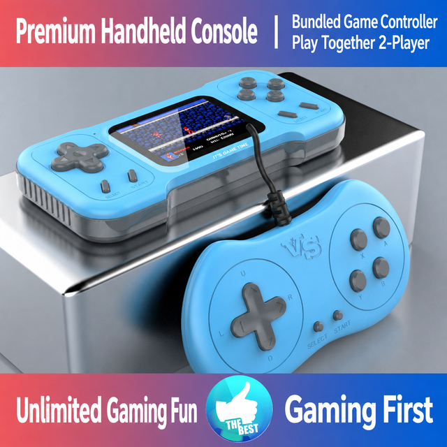 8 Bit Dual Player Wireless Retro Handheld Game Console Built-in Classic TV Video Games System for Kids Adults Gift
