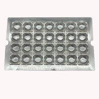 Emballage personnalisé en plastique PVC léger et carré pour chocolats, macarons, gâteaux et sucettes, contenants alimentaires adaptés aux animaux domestiques