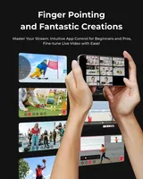 Caméra de streaming OBSBOT Tail Air NDI 4K avec suivi IA, contrôle gestuel via APP, sans fil, Micro SD, USB-C