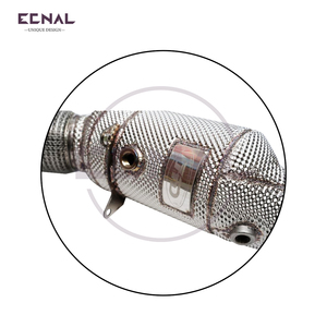 Ecnal para 2016-2023 <span class=keywords><strong>BMW</strong></span> <span class=keywords><strong>F20</strong></span> 120i 125i <span class=keywords><strong>130i</strong></span> B48 2,0 T T304 Deportes de acero inoxidable CON ESCUDO TÉRMICO Bajante - Product Image 5