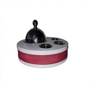 จานเสิร์ฟอาหารเหล็กและสแตนเลส คุณภาพดีที่สุด รูปทรงกลม ราคาถูกที่สุด - Product Image 1