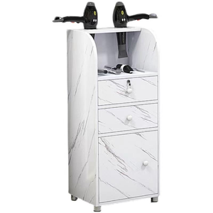 Chariot de rangement portable multi-niveaux pour salon de coiffure et barbier, avec roulettes et tiroirs - Product Image 3