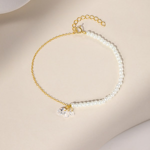 Necklace Interchangeable Irregular Zirconia 925 Pure <b>Silver</b> Chain <b>Charm</b> <b>Bracelet</b> - Product Image 2