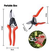 VERTAK 8 "Garden SK5 Lames Forgées Sécateur à Main Léger en Aluminium Forgé avec PVC Trempé