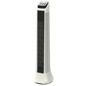 Ventilatore di emergenza digitale naturale a basso rumore su misura ventilatore a torre ricaricabile in plastica leggera a LED per camera da letto