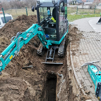 Mini-excavatrice de marque réputée SWE20F, excavatrice compacte sur chenilles de 2 tonnes