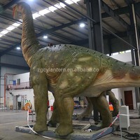 Titanosaurus Animatronique Professionnel Préhistorique de Taille Géante avec Système de Contrôle de Mouvement Avancé pour Centres Commerciaux Intérieurs/Extérieurs