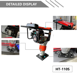 Compacteur vibrant à essence avec moteur, haute efficacité, pour le compactage du sol, 5,5-6,5 CV, 450-700 impacts/min - Product Image 3