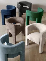 Sillón de Salón de Diseño Nórdico, Moderno, Minimalista, de Lujo, con Tapicería Roja, Creativo, Individual, para Descanso