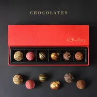 Caja de Papel Plegable Biodegradable Personalizada para Chocolate, Estilo Moderno, con Relieve, Embalaje para Regalo de Cumpleaños