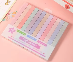 12 Pcs/Set Double Tip Aesthetic <strong>Bible</strong> Highlighter Pen for Journaling Kawaii Pastel Markers Set Stationery School Office Supplies - Product Image 6