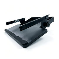 Plateau de clavier noir durable HJP-B à prix d'usine avec support de clavier réglable et tiroir de rangement pour composants informatiques