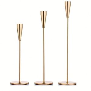 New Everlasting Chrome Taper Metal <b>Stick</b> <b>Candle</b> <b>Holder</b> Candlestick Set for Home Wedding Table Decorations Christmas Accessories - Product Image 4