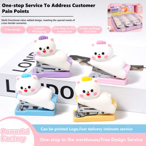 Taşınabilir Karikatür Özel Logolu Masaüstü Zımba, Günlük Ciltleme Malzemeleri, Sınır Ötesi Çok Satan - Product Image 2