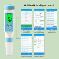 Smart Bleu dent pH/EC / TEMP PH Mètre BLE-9902 Qualité de L'eau Testeur Pour la culture hydroponique/laboratoire/aquarium