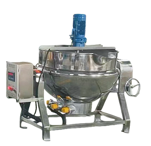 Certification CE Chauffage industriel électrique/vapeur/gaz bouillant marmite de cuisson bouilloire avec agitateur mélangeur - Product Image 3