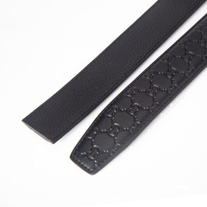 Correa de Cinturón de Cuero Genuino para Hombre, Personalizada al por Mayor, OEM ODM, Directo de Fábrica, 3.5cm, Cuero Vacuno de Primera Capa, Patrón CC - Product Image 2