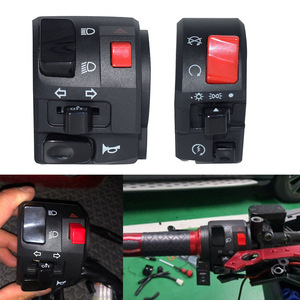 Motorcycle Handlebar Switch Assembly Left Right Side 70mm 67mm <b>Push</b> Button <b>Light</b> Control For Benelli BN300 BN600 Street Bike - Product Image 4