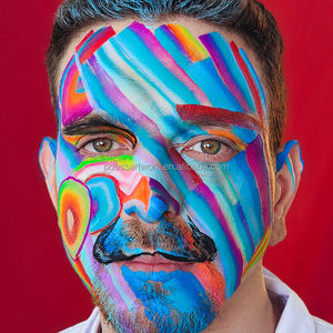 Peinture corporelle mate pour Halloween, kit de <span class=keywords><strong>maquillage</strong></span> pour enfants, peinture faciale et corporelle, peinture faciale néon UV professionnelle pour enfants, sûre - Product Image 1