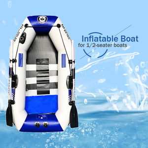 Barco de pesca solar marino para 1 persona, kayak de remo inflable barato, canoa plegable portátil, embarcación con remo y bomba - Product Image 1