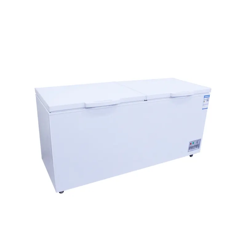 Tout nouveau congélateur blanc grand espace en gros congélateur de stockage de porte simple de haute qualité pour aliments surgelés