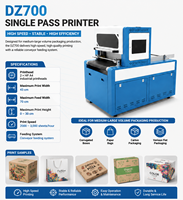 Imprimante industrielle Dazion One Pass sans plaque, pour la création de logos personnalisés sur boîtes en carton ondulé, grattoirs pour chats, sacs en carton.