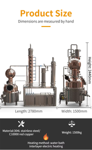 Équipement d'extraction à la vapeur d'huiles essentielles de grande capacité 500 litres, machine de distillation, distillateur - Product Image 2