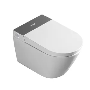 Wall Hung Toilet Not Included Concealed Cistern Wall Mounted Smart Toilet P-trap Bathroom Intelligent Wall Hung Bidet