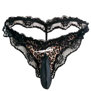 Low Price Sissy Lace Pouch Brief Thongs G String For Mens