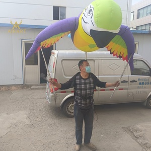 Marioneta Inflable de Loro Colorido para Caminar, Ideal para Parques de Diversiones, Desfiles Flotantes, Carnavales Urbanos y Ferias Temáticas de Animales - Product Image 6