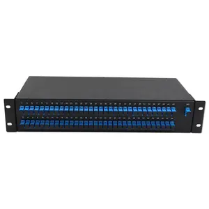 Hochwertiger Plc-Splitter-Rackmontiergerät 1x8 1x16 1x32 1:64 Rack Mount Glasfaser-Splitter