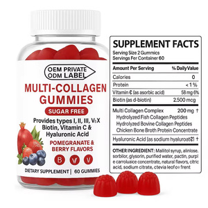 Gomitas de Colágeno Múltiple con Biotina, Vitamina C y Ácido Hialurónico para Piel, Cabello y Uñas - Product Image 2
