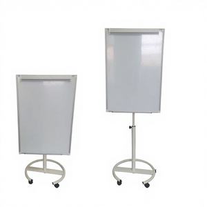 Pizarra Blanca Móvil de 100x70cm con Ruedas, Marco de Aluminio Ajustable en Altura, Venta al Por Mayor de Fábrica, Personalizable - Product Image 1