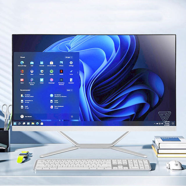 Stand All-in-one+pc 21.5 27 23.8 24 Inch I7 4gb/8gb Desktop All in One Pc Win10 System Curved Computer I3 I5 With Battery