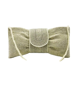 Pochette de soirée de mariée ethnique en forme de nœud pour femmes fabriquée à la main, un accessoire élégant adapté aux occasions de soirée - Product Image 1