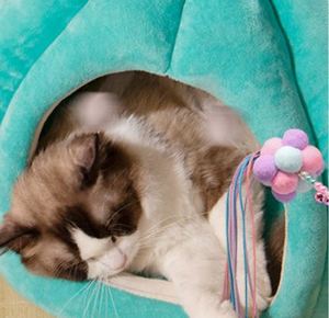 شتوية داخلية شبه مغلقة شكل يقطين تدفئة فائقة النعومة Pet photes عش كلاب صغيرة لطيفة في المنزل - Product Image 5