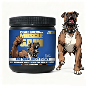 Integratore Proteico per Cani per Aumento Massa Muscolare e Aumento di Peso, Masticabili Morbidi per Rafforzare il Sistema Immunitario - Product Image 1