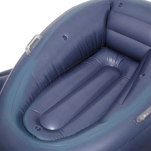 PVC Inflatable Blue Whale Pool Float 142*116*83 CM for Kids Summer Outdoor Swimming Pool Water Playing Fun - Product Image 2